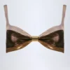 Haut de bikini froncé Palmita en bronze doré Haut de bikini froncé Palmita en bronze doré