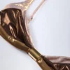Haut de bikini froncé Palmita en bronze doré Haut de bikini froncé Palmita en bronze doré