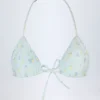 Haut de bikini micro-triangle Noia à motif floral bleu Haut de bikini micro-triangle Noia à motif floral bleu