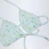 Haut de bikini micro-triangle Noia à motif floral bleu Haut de bikini micro-triangle Noia à motif floral bleu