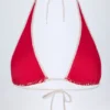 Haut de bikini Morella à dos nu en vichy rouge Haut de bikini Morella à dos nu en vichy rouge