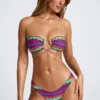 Haut de bikini multi-positions Azure By Oh Polly Maillot de bain à imprimé multicolore Haut de bikini multi-positions Azure By Oh Polly Maillot de bain à imprimé multicolore