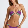 Haut de bikini multi-positions Azure By Oh Polly Maillot de bain à imprimé multicolore Haut de bikini multi-positions Azure By Oh Polly Maillot de bain à imprimé multicolore