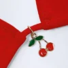 Haut de bikini triangle Canggu avec détail charmant, couleur rouge vif Haut de bikini triangle Canggu avec détail charmant, couleur rouge vif