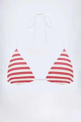 Haut de bikini triangle Kotor en rouge cerise