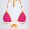Haut de bikini triangle Paita en rose fuchsia