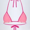 Haut de bikini triangle Paita à imprimé orchidée rose Haut de bikini triangle Paita à imprimé orchidée rose