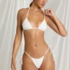 Haut de bikini triangle Zayana en blanc Haut de bikini triangle Zayana en blanc