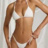 Haut de bikini triangle Zayana en blanc Haut de bikini triangle Zayana en blanc