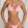 Bas de bikini string à nouer sur les côtés Kairo en rose bonbon Bas de bikini string à nouer sur les côtés Kairo en rose bonbon