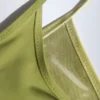 Haut de bikini à volants métallisé Kariba en vert