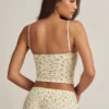 Haut de pyjama caraco Isalie en modal, imprimé citron Haut de pyjama caraco Isalie en modal, imprimé citron