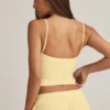 Haut de pyjama caraco Isalie en modal jaune pastel Haut de pyjama caraco Isalie en modal jaune pastel