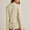 Haut de pyjama à manches longues Mirae en modal, imprimé citron Haut de pyjama à manches longues Mirae en modal, imprimé citron
