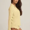 Haut de pyjama à manches longues Mirae en modal, jaune pastel Haut de pyjama à manches longues Mirae en modal, jaune pastel