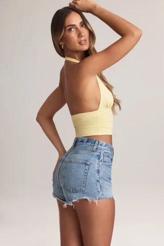 Haut dos nu Drew en modal, couleur Lemon Sherbet