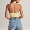 Haut dos nu Drew en modal, couleur Lemon Sherbet Haut dos nu Drew en modal, couleur Lemon Sherbet