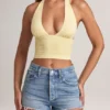 Haut dos nu Drew en modal, couleur Lemon Sherbet Haut dos nu Drew en modal, couleur Lemon Sherbet