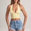 Haut dos nu Drew en modal, couleur Lemon Sherbet Haut dos nu Drew en modal, couleur Lemon Sherbet