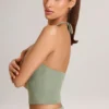 Haut dos nu en modal Aviora, vert sauge Haut dos nu en modal Aviora, vert sauge