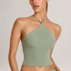 Haut dos nu en modal Aviora, vert sauge Haut dos nu en modal Aviora, vert sauge
