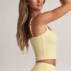 Haut à encolure carrée Lai en modal, couleur sorbet citron Haut à encolure carrée Lai en modal, couleur sorbet citron