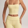 Haut à encolure carrée Lai en modal, couleur sorbet citron Haut à encolure carrée Lai en modal, couleur sorbet citron