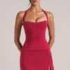 Haut long à dos nu Vita en rouge cerise Haut long à dos nu Vita en rouge cerise