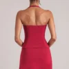 Haut long à dos nu Vita en rouge cerise Haut long à dos nu Vita en rouge cerise