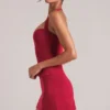 Haut long à dos nu Vita en rouge cerise Haut long à dos nu Vita en rouge cerise