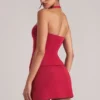 Haut long à dos nu Vita en rouge cerise Haut long à dos nu Vita en rouge cerise