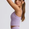 Haut long sans coutures Super Sculpt, couleur lilas tendre Haut long sans coutures Super Sculpt, couleur lilas tendre