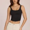 Haut Norelle en modal à nouer dans le dos, noir Haut Norelle en modal à nouer dans le dos, noir