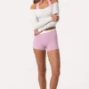 Haut à épaules dénudées en jersey doux, couleur Milk Haut à épaules dénudées en jersey doux, couleur Milk