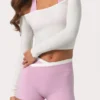 Haut à épaules dénudées en jersey doux, couleur Milk Haut à épaules dénudées en jersey doux, couleur Milk