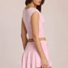 Jupe-short taille moyenne Evelique en rose pâle Jupe-short taille moyenne Evelique en rose pâle