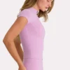 Haut Soft Active à fermeture éclair quart de longueur en rose tendre Haut Soft Active à fermeture éclair quart de longueur en rose tendre