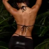 Jupe de bain froncée métallisée, couleur noire Jupe de bain froncée métallisée, couleur noire