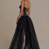 Jupe en tulle haut de gamme Odette, couleur noire