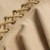 Jupe à lacets taille moyenne Jalsa, couleur beige