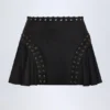 Jupe à lacets taille moyenne Jalsa en noir