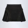 Jupe à lacets taille moyenne Jalsa en noir