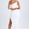 Jupe longue asymétrique froncée Ishaana, blanche Jupe longue asymétrique froncée Ishaana, blanche