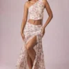 Jupe longue asymétrique froncée Romy à imprimé floral Primrose Jupe longue asymétrique froncée Romy à imprimé floral Primrose