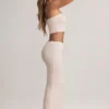 Jupe longue taille moyenne Blake en modal à imprimé rayé Jupe longue taille moyenne Blake en modal à imprimé rayé