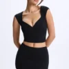 Jupe micro en modal Lyra à taille mi-haute, couleur noire Jupe micro en modal Lyra à taille mi-haute, couleur noire