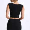 Jupe micro en modal Lyra à taille mi-haute, couleur noire Jupe micro en modal Lyra à taille mi-haute, couleur noire