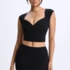 Jupe micro en modal Lyra à taille mi-haute, couleur noire Jupe micro en modal Lyra à taille mi-haute, couleur noire