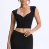 Jupe micro en modal Lyra à taille mi-haute, couleur noire Jupe micro en modal Lyra à taille mi-haute, couleur noire
