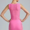 Jupe mini taille moyenne ornée Joni, rose bubblegum